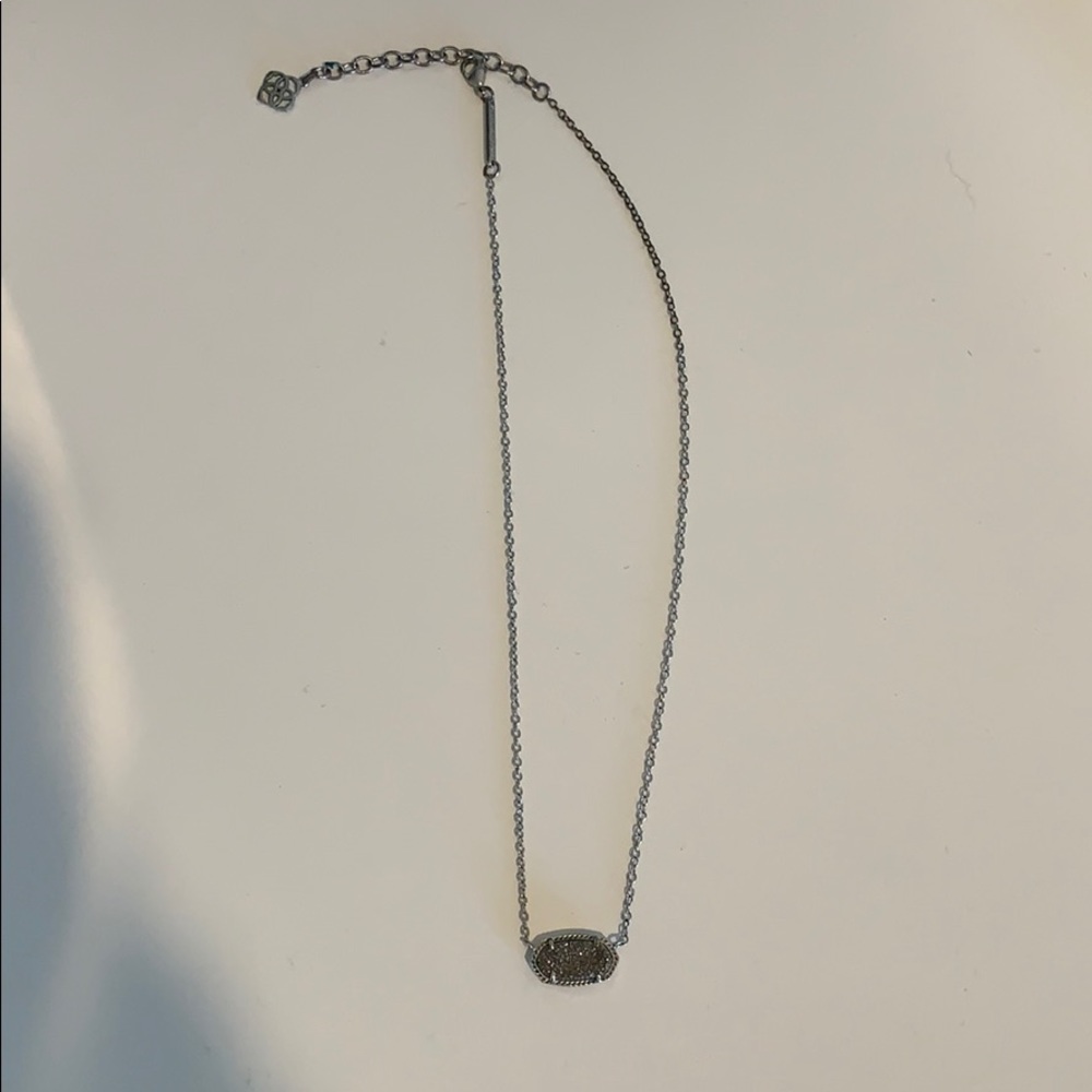 Dark grey stone Kendra Scott necklace